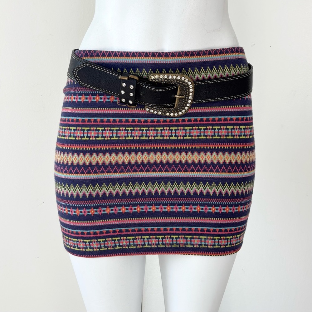 2010s Boho Indie Low Rise Mini Skirt